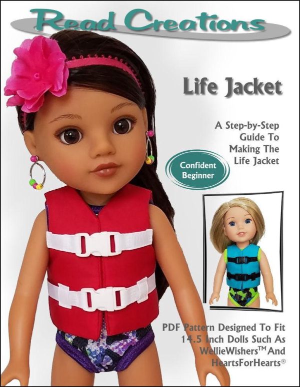 Life Jacket 14-14.5  Doll Clothes Pattern Online Sale