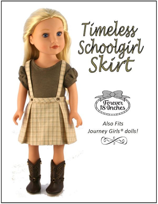 Timeless Schoolgirl Skirt 18  Doll Clothes on Sale - Image 5