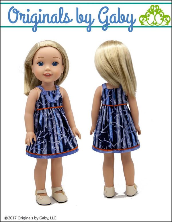Carly s Dress 14.5  Doll Clothes Pattern Hot on Sale - Image 3