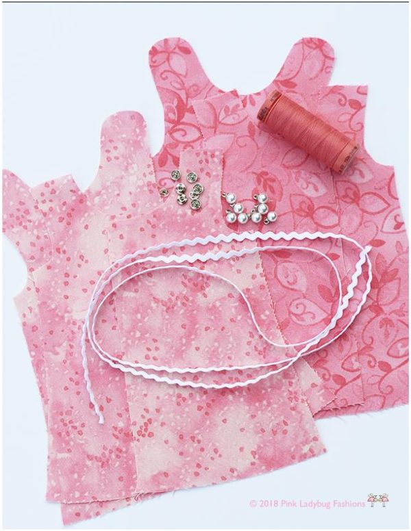 Butterfly Frock 14.5  Doll Clothes Pattern Fashion - Image 4
