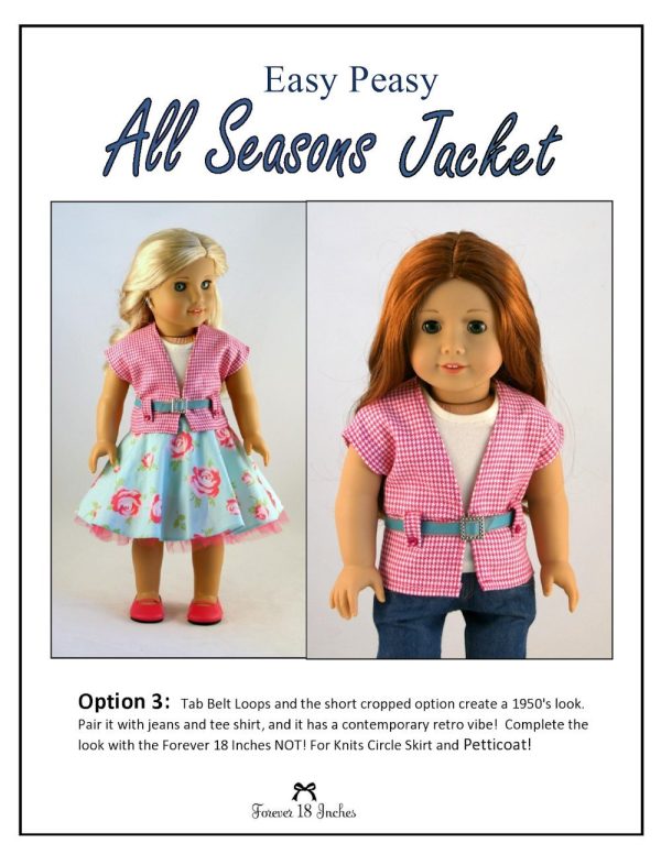 Easy Peasy All Season Jacket 18  Doll Clothes For Sale - Image 4