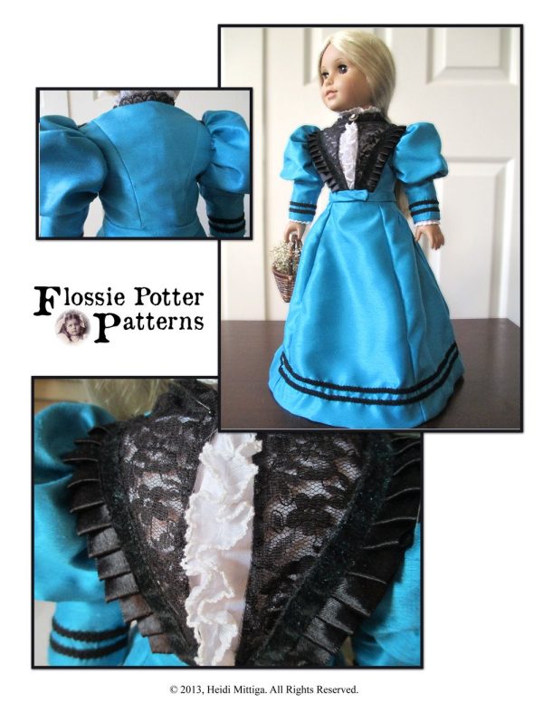 1896 Susan B. Anthony Outfit 18  Doll Clothes Pattern Online - Image 2