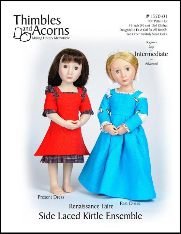 Renaissance Faire Side Laced Kirtle Ensemble for AGAT Dolls Discount