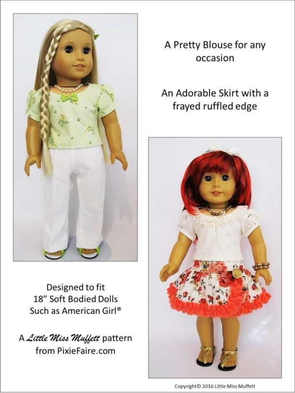 Basking in Ruffles Bundle 18  Doll Clothes Pattern Online Sale - Image 3
